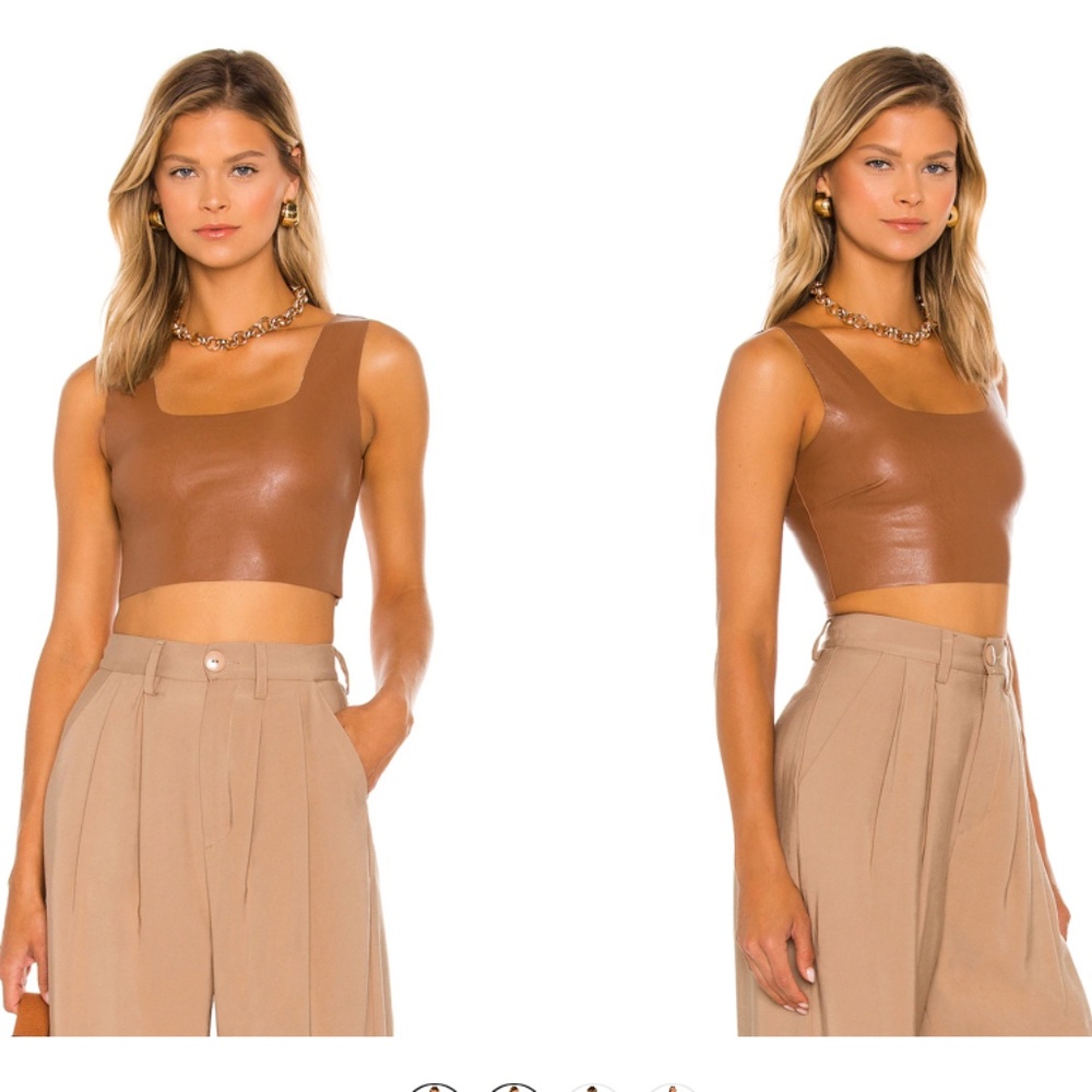Commando - Faux Leather Crop Top